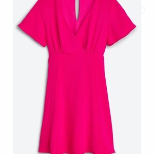 Fushia midi length dress